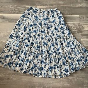 Woman Within boho floral skirt